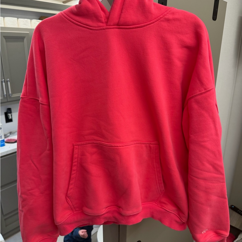 Women's Coral Cowl Neck Pullover Hoodie